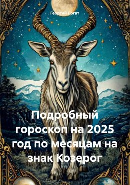 Скачать книгу Подробный гороскоп на 2025 год по месяцам на знак Козерог