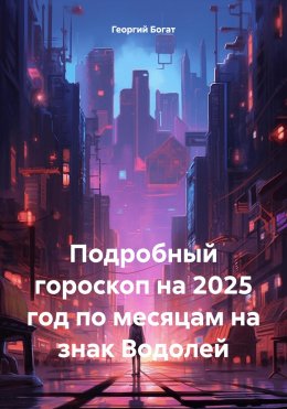 Скачать книгу Подробный гороскоп на 2025 год по месяцам на знак Водолей