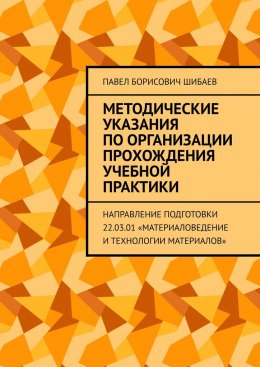 Скачать книгу Методические указания по организации прохождения учебной практики. Направление подготовки 22.03.01 «Материаловедение и технологии материалов»