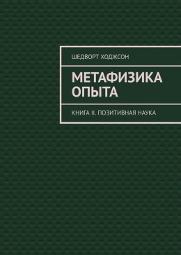 Скачать книгу Метафизика опыта. Книга II. Позитивная наука