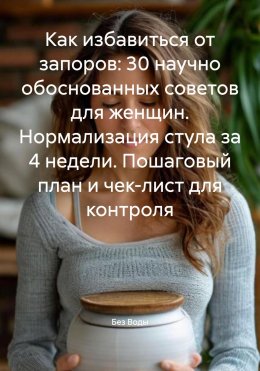Скачать книгу Как избавиться от запоров: 30 научно обоснованных советов для женщин. Нормализация стула за 4 недели. Пошаговый план и чек-лист для контроля