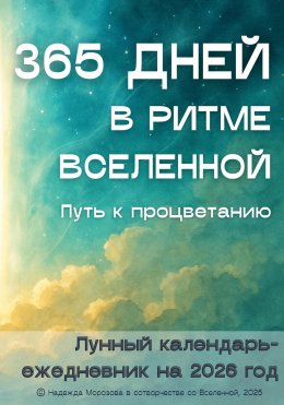 Скачать книгу 365 ДНЕЙ В РИТМЕ ВСЕЛЕННОЙ. ПУТЬ К ПРОЦВЕТАНИЮ. Лунный календарь-ежедневник на 2026 год