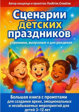 Скачать книгу Сценарии детских праздников: утренники, выпускные и дни рождения. Большая книга с промптами для создания ярких и незабываемых мероприятий для детей 3–12 лет
