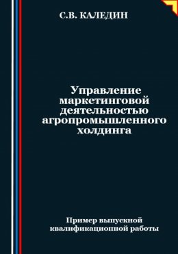 Скачать книгу Управление маркетинговой деятельностью агропромышленного холдинга